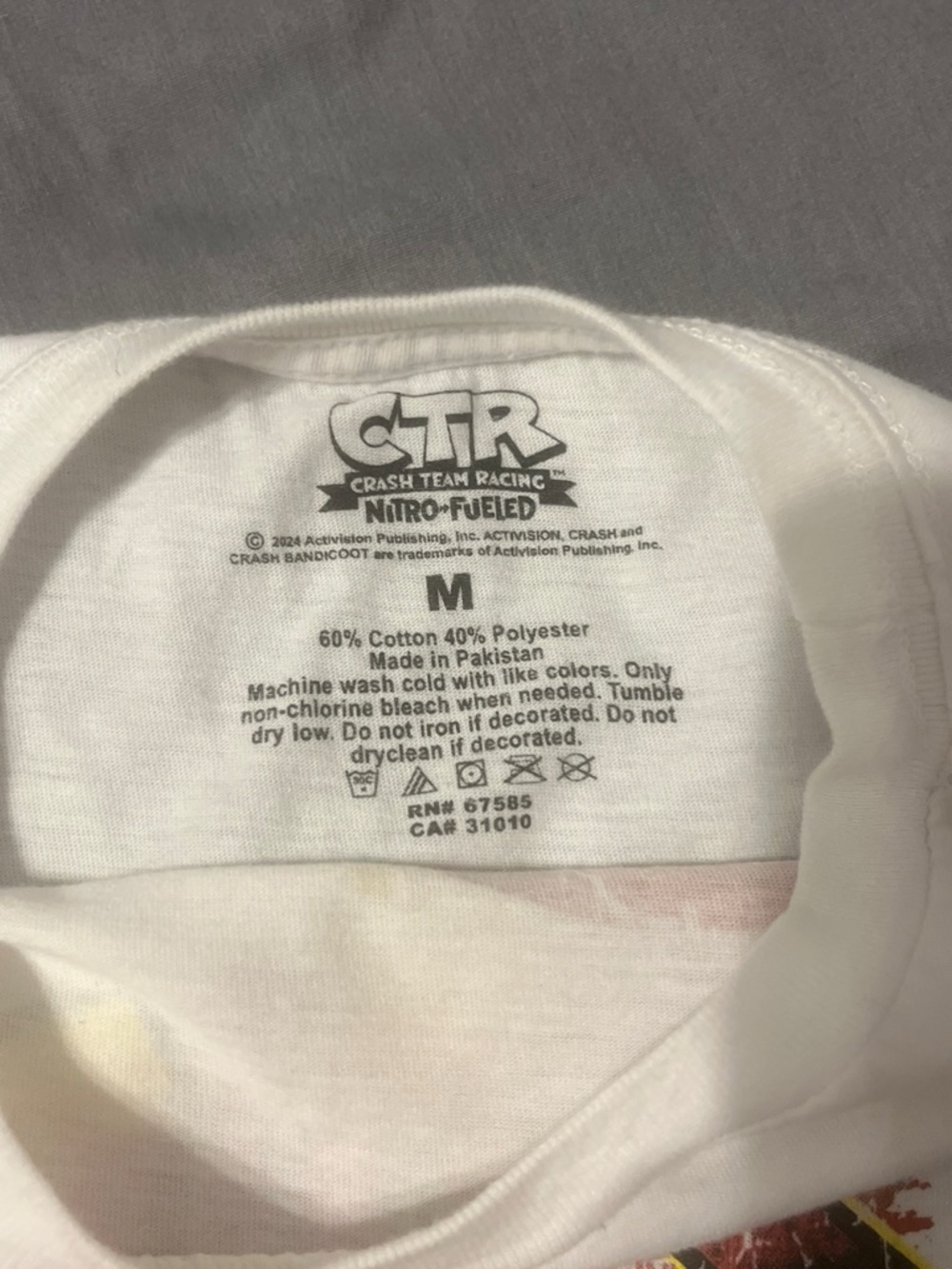 CTR Nitro-Fueled White Graphic Short Sleeve Tee - Official